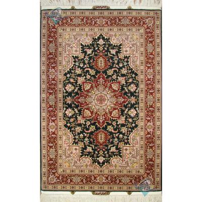 Zar-o-nim Tabriz Handwoven Carpet Heris Design