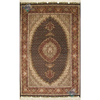 Zar-o-nim Tabriz Carpet Handmade  Mahi  Design