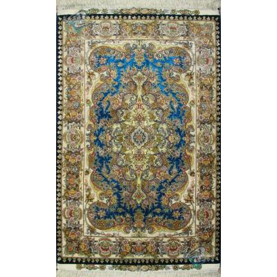 Zar-o-nim Tabriz Carpet Handmade  Mirzai Design