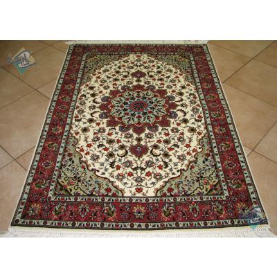 Zar-o-nim Tabriz Carpet Handmade Zohreh Design