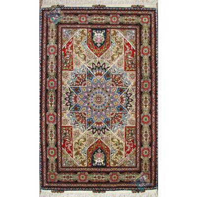 Zar-o-nim Tabriz Carpet Handmade Dome Design