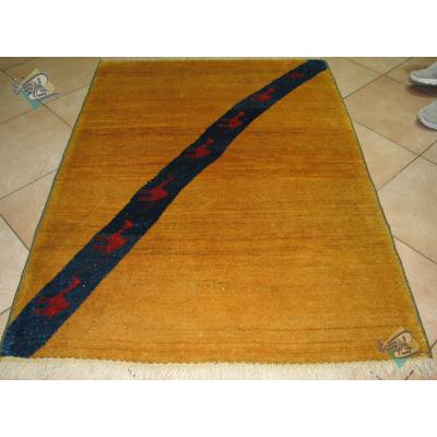 Zar-o-Nim Gabeh Carpet Handmade Silk Road Design