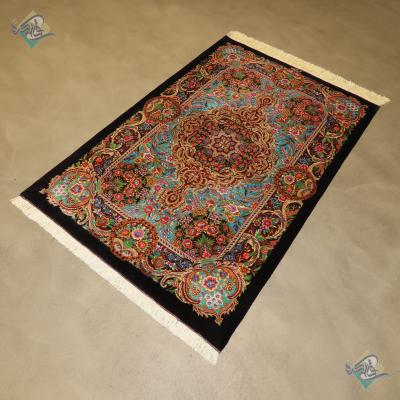 Zaronim Qom Carpet Handmade Rose flower Design All Wool