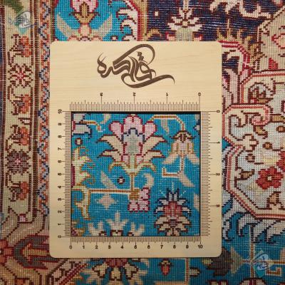 ذرع و نیم دستباف تبریز طرح جدید هریس کامپیوتری گل ابریشم پنجاه رج