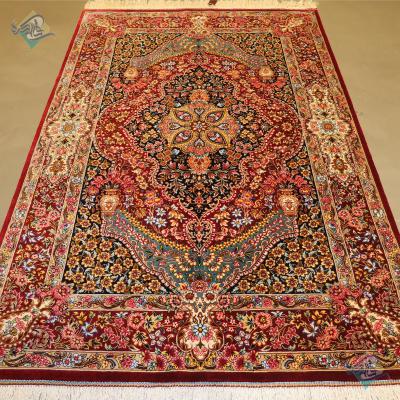 Zaronim Qom Carpet Handmade Toranj Design All Silk