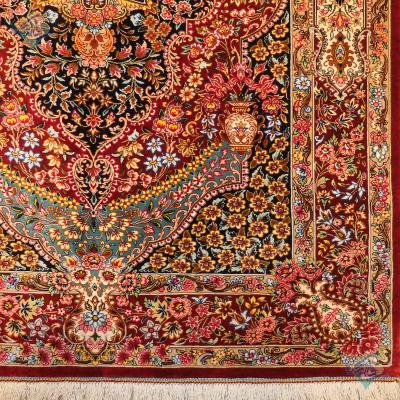 Zaronim Qom Carpet Handmade Toranj Design All Silk