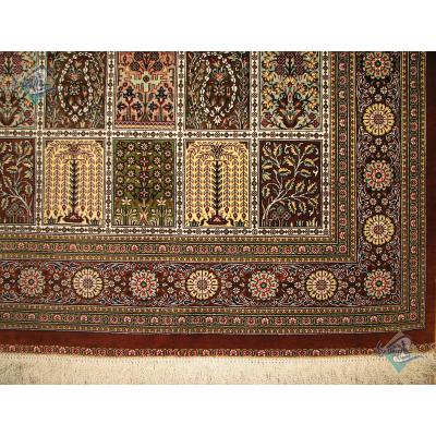 Zar-o-charak  Qom Complete Silk Tile  Design