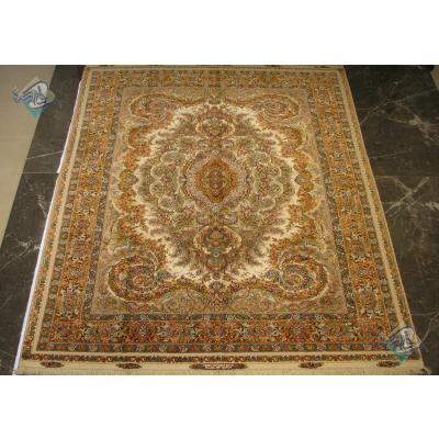 Pair Nine meter Tabriz Carpet Handmade Mojemehr Design