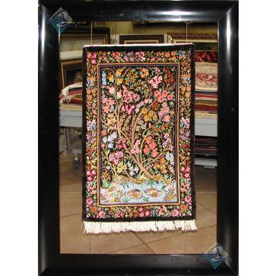 Tableau Carpet Handwoven Qom lake Design all Silk