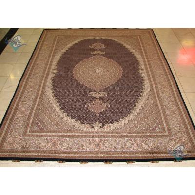 Nine Meter Tabriz Carpet Handmade Mahi Design