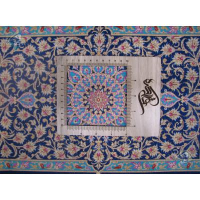 Pair Mat Qom Carpet Handmade Bergamot Design