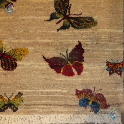 Zarocharak Shirazi Carpet Handmade Butterfly Garden Design