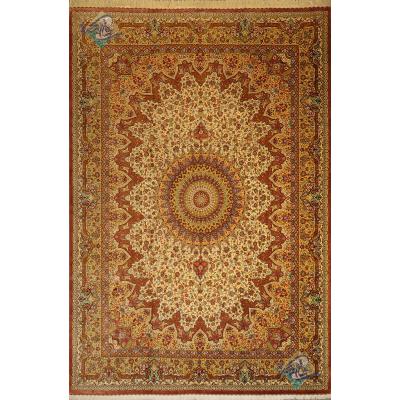 Nine Meter Handmade Qom Carpet Toranji Design