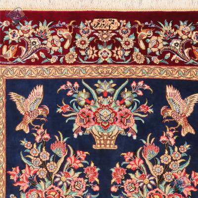 Zarocharak Qom Carpet Handmade Flower pot Design