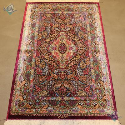 Zarocharak Qom Carpet Handmade Golriz Design All Wool