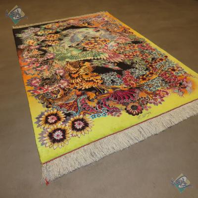 Tableau Carpet Handwoven Qom Paradise Design