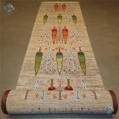 Border Qashghai Carpet Handmade Cypress Design