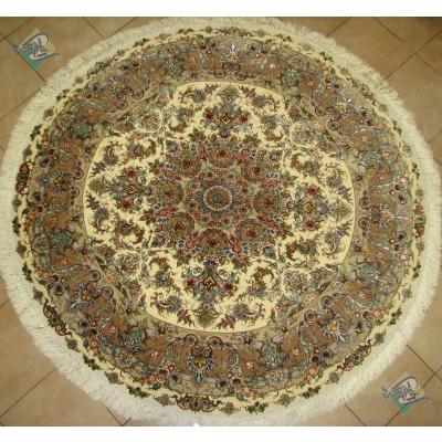Circle Carpet Tabriz Khatibi Design Silk & Softwool