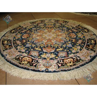 Circle Tabriz Handwoven Carpet Nami Design