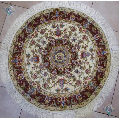 Circle Tabriz Handwoven Carpet Oliya  Design