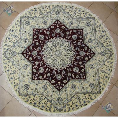 Circle Naein Handwoven Carpet Star Design