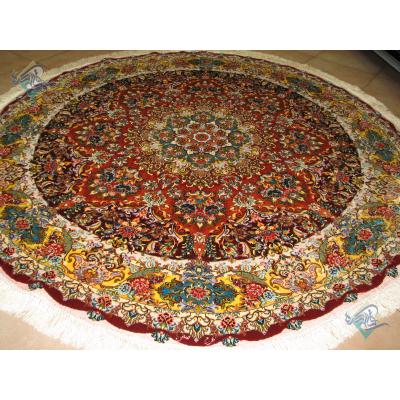 Circle Tabriz Handwoven Carpet Safi Design