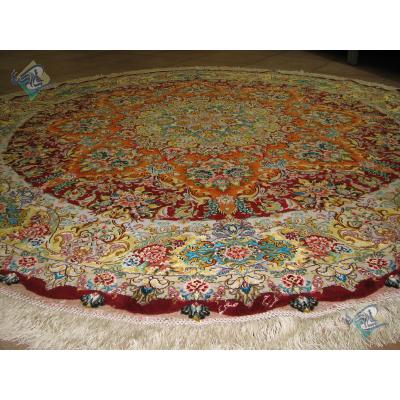 Circle Tabriz Handwoven Carpet Safi Design