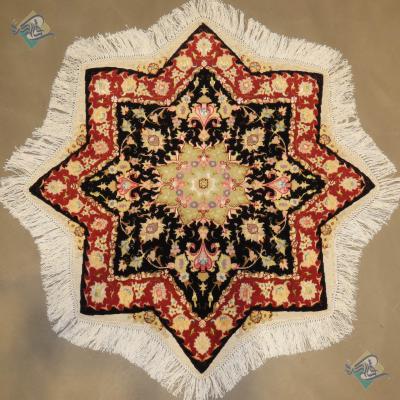 Circle Tabriz Handmade Eight-pointed star Design