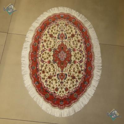 Oval Tabriz Carpet Handmade Zohreh Design