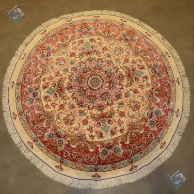 Circle Tabriz Handwoven Carpet Sadeghi Design