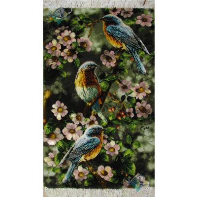 Tableau Carpet Handwoven Tabriz  Birds Design