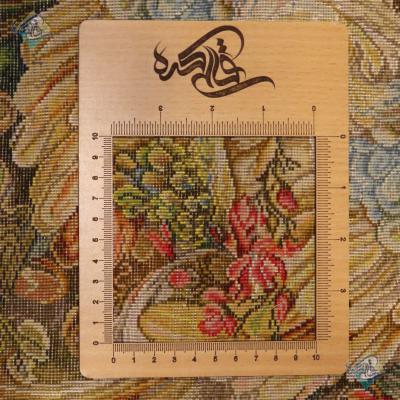 Tableau Carpet Handwoven Tabriz Miniature Farshchian Design