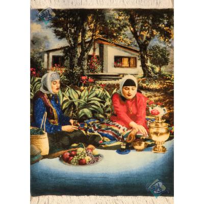 Tableau Carpet Handwoven Tabriz Shomal daughter Design