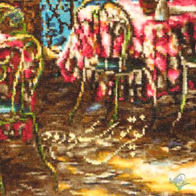 Tableau Carpet Handwoven Tabriz Fantasy beach Design