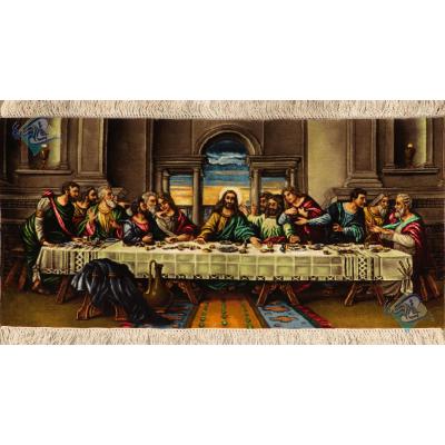 Tableau Carpet Handwoven Tabriz The Last Supper Design