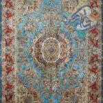 قالی دستباف خطیبی تبریز کف ابریشم