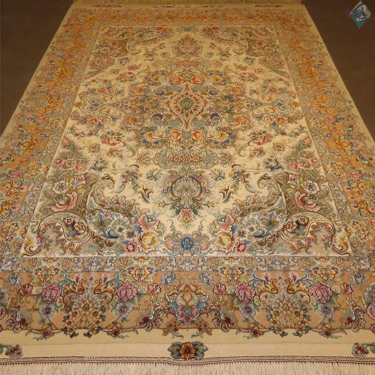 قالیچه دستباف تبریز طرح جدید خطیبی ابریشم