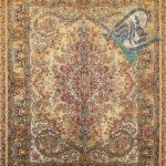 قالیچه دستباف تبریز طرح موج مهر نوین فر کف ابریشم
