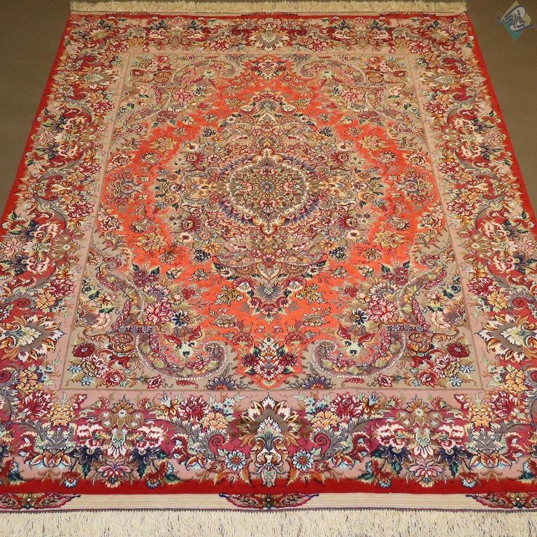 قالیچه دستباف تبریز دو کف ابریشم خطیبی