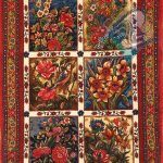 زرونیم دستباف بختیاری طرح جدید خشت سایه دار گیاهی