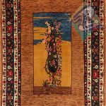 دو ذرعی دستباف چهار محال بختیاری طرح درخت زندگی