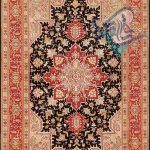 ذرع و نیم دستباف تبریز طرح هریس گل ابریشم