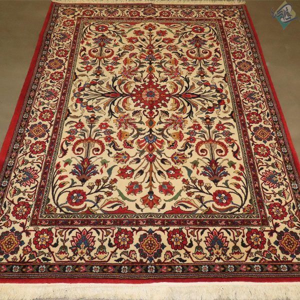 پرده ای دستباف چهار محال بختیاری طرح افشان رنگ روشن - Image 3