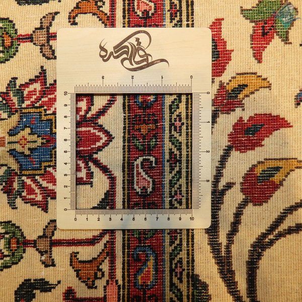 پرده ای دستباف چهار محال بختیاری طرح افشان رنگ روشن - Image 7