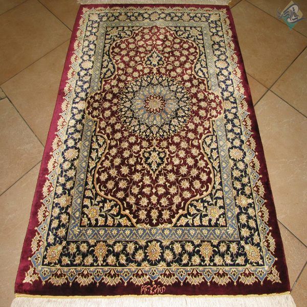 ذرع و چهارک دستباف تمام ابریشم قم تولیدی مرادی - Image 3
