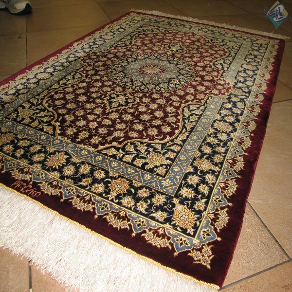 ذرع و چهارک دستباف تمام ابریشم قم تولیدی مرادی - Image 6