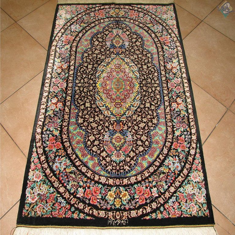 زروچهارک دستباف تمام ابریشم قم تولیدی محلوجی