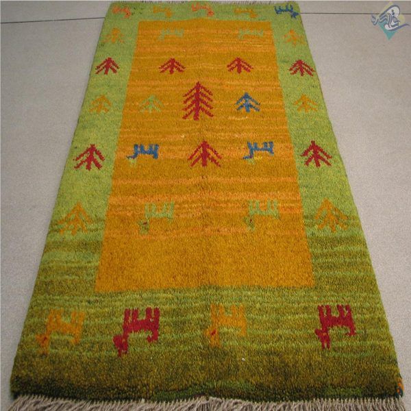 پادری دستباف گبه طرح عشایری رنگ گیاهی تمام پشم - Image 3