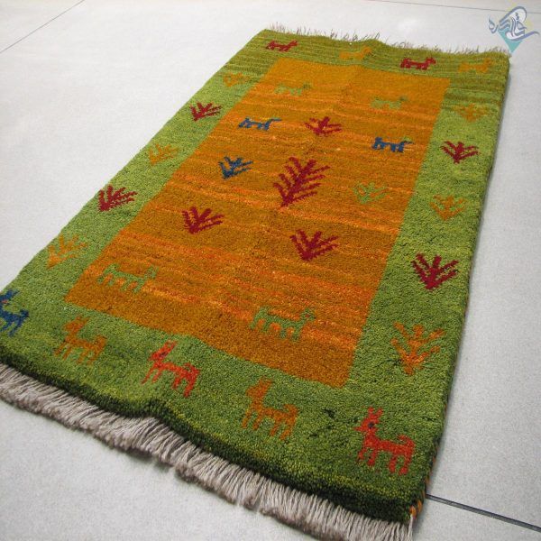 پادری دستباف گبه طرح عشایری رنگ گیاهی تمام پشم - Image 5