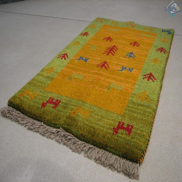 پادری دستباف گبه طرح عشایری رنگ گیاهی تمام پشم - Image 6